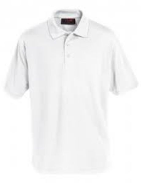 Branston Locks White Polo Shirt with School Logo