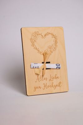 Geldgeschenk &quot;Hochzeit Floral&quot;