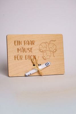 Geldgeschenk &quot;Ein paar Mäuse für Dich&quot;