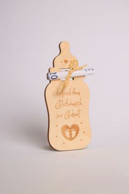 Geldgeschenk &quot;Baby Fläschchen&quot;