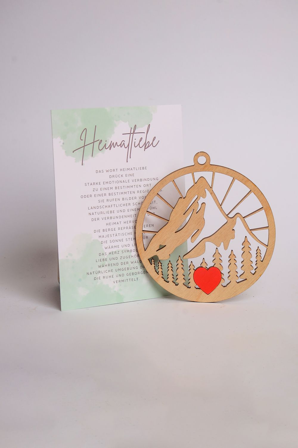 Story Card Ornament &quot;Heimatliebe&quot;