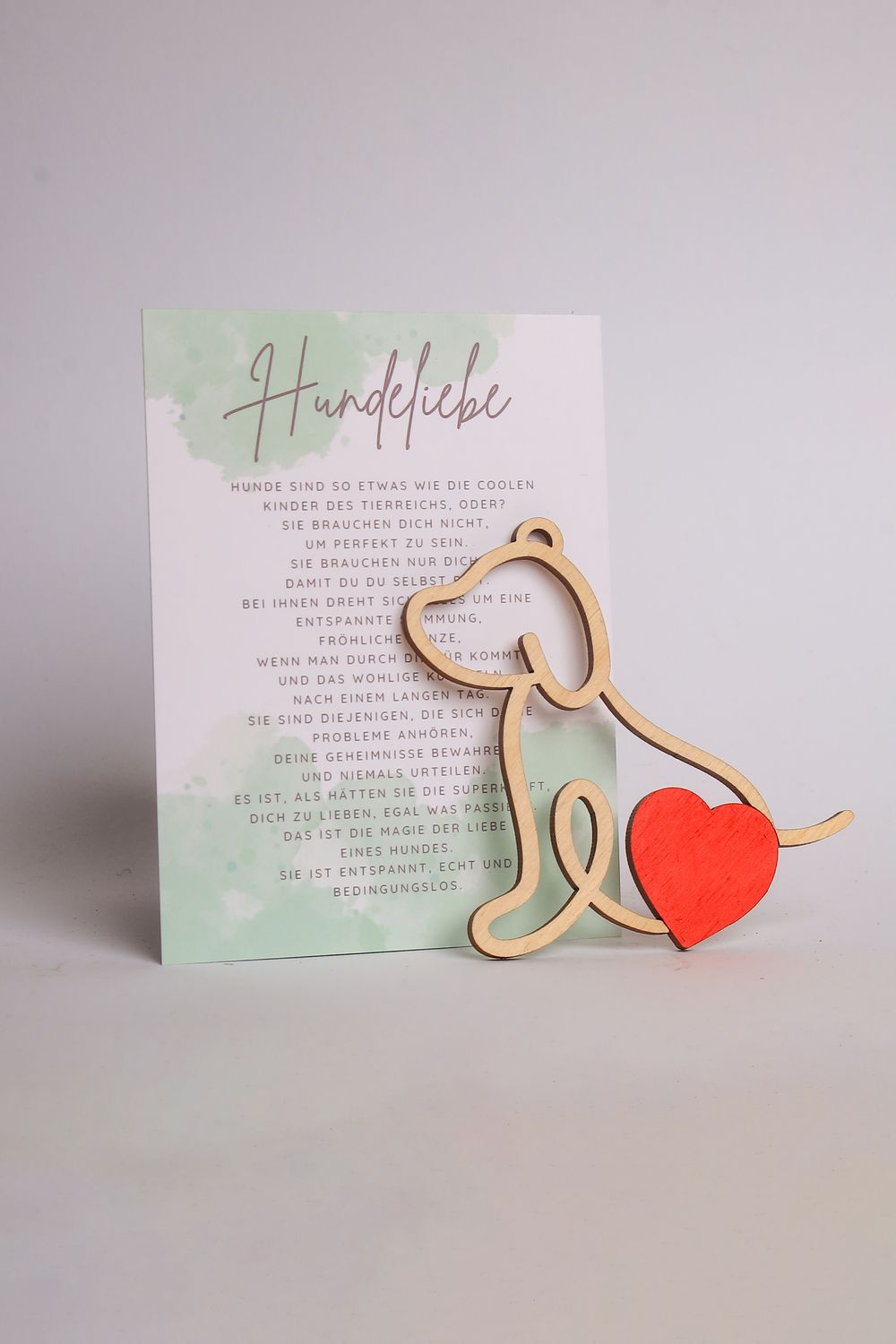 Story Card Ornament &quot;Hundeliebe&quot;