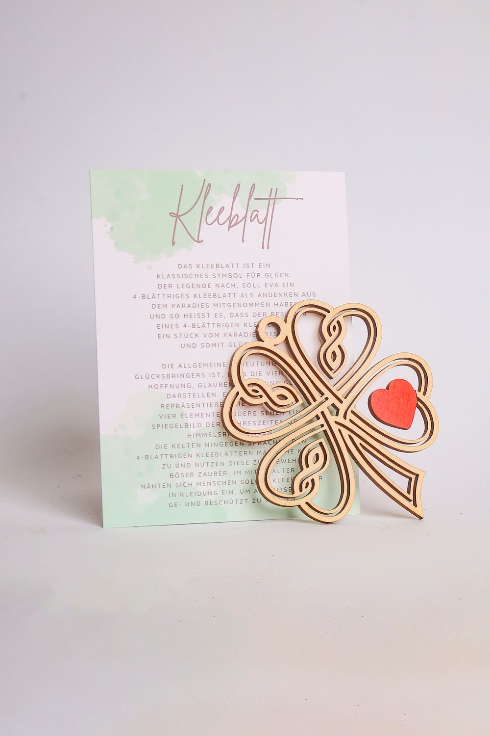 Story Card Ornament &quot;Kleeblatt&quot;