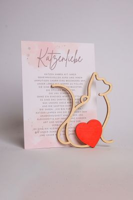 Story Card Ornament &quot;Katzenliebe&quot;