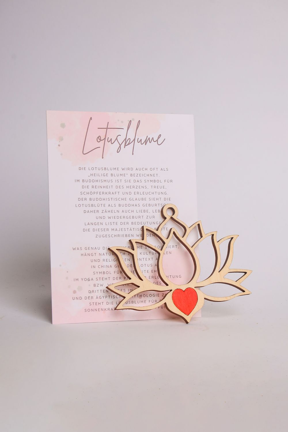 Story Card Ornament &quot;Lotusblume&quot;