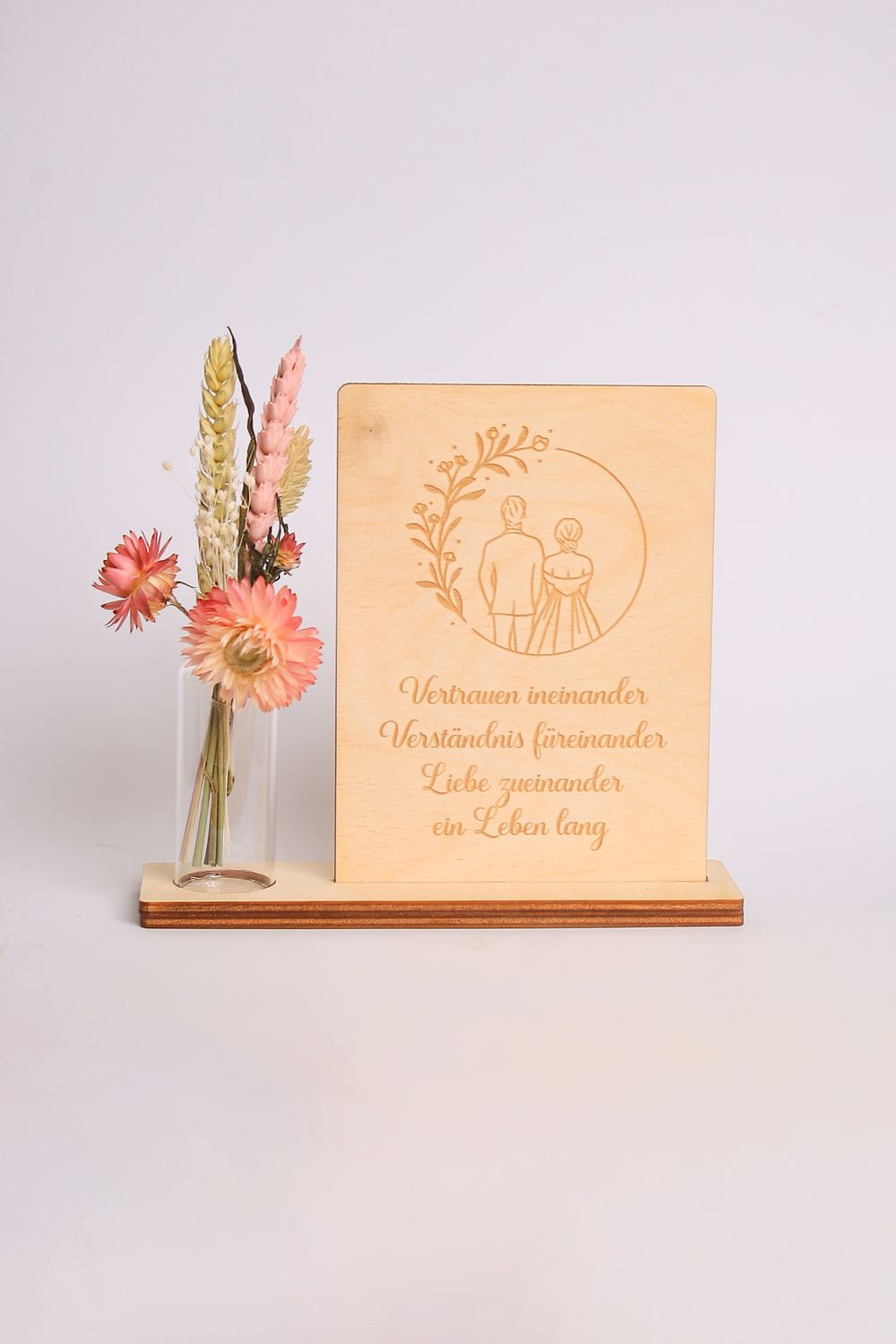 Spruchtafel Hochzeit &quot;vertrauen, verständnis&quot;