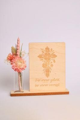 Spruchtafel Trauer Kreuz