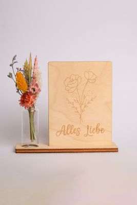 Spruchtafel &quot;Alles Liebe&quot;