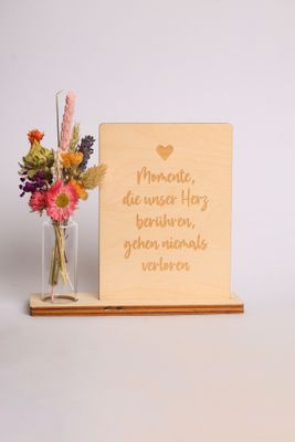 Spruchtafel &quot;Momente, die unser Herz berühren&quot;