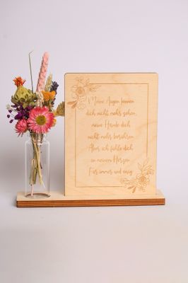 Spruchtafel Trauer &quot;Meine Augen&quot;