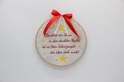 Stickbild Schutzengel-Spruch