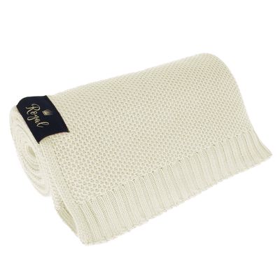 Strickdecke weiß