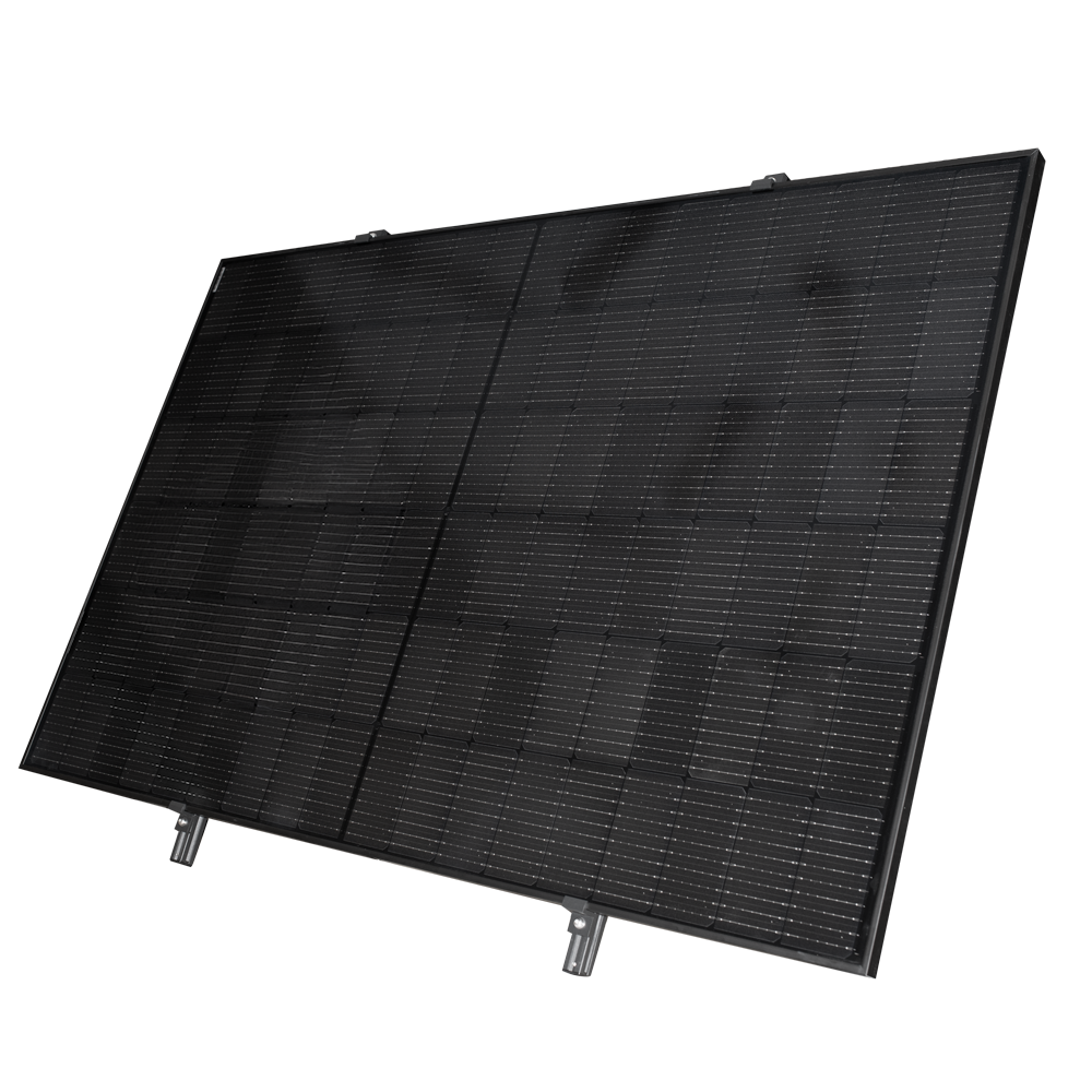 Zonnepaneel met montage set en omvormer Full Black Solar Panel of 400W