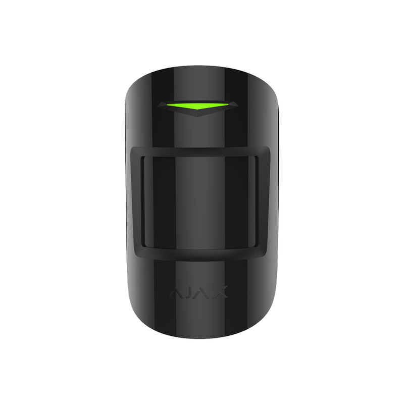 Ajax MotionProtect Jeweller zwart, draadloze PIR detector 12m, diervriendelijk