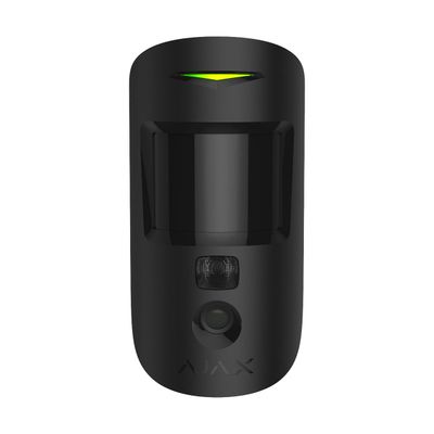 Ajax MotionCam Jeweller zwart, draadloze Pircam 12m, HDR, diervriendelijk, fotoverificatie bij alarm
