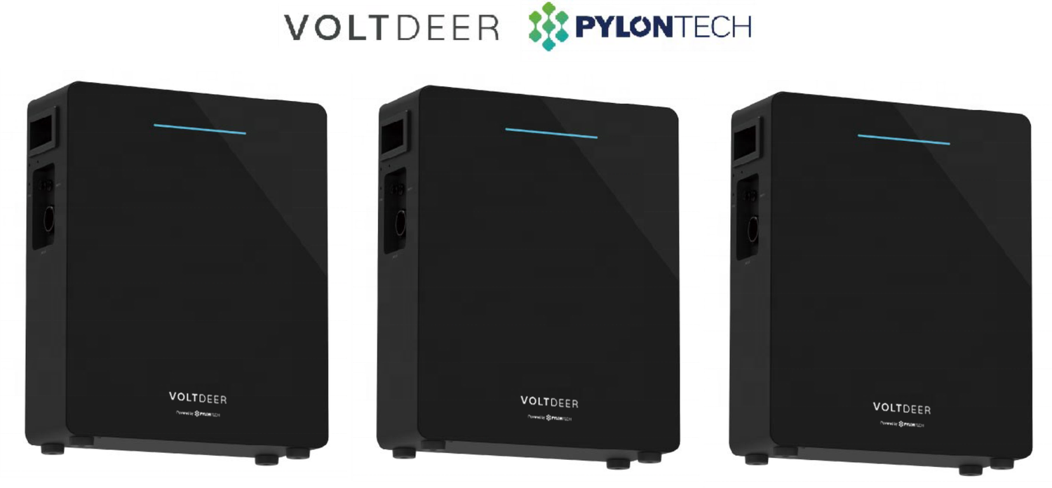 Thuisbatterij met installatie Pylontech / Voltdeer SR5000 Pro - 5.12kWh totaal 15.36 kWh 3 fase installatie