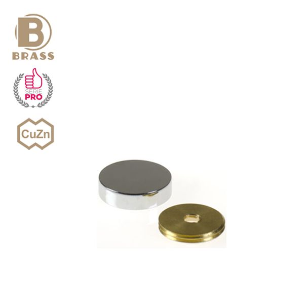 DOT BRASS PRO® Ø25 | brass Screw Head Covers, FINISHING: POLISHED CHROME