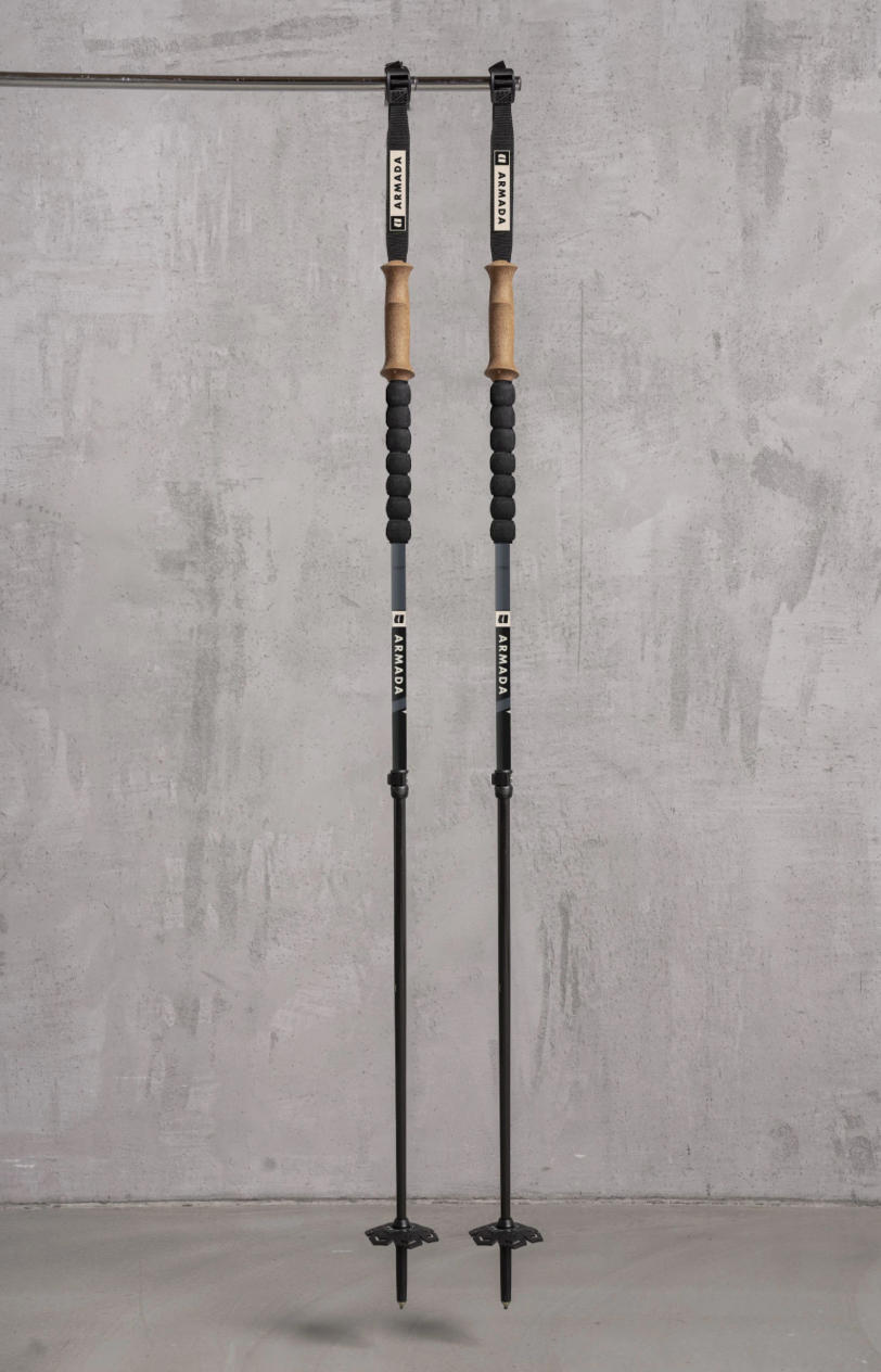 Armada Carbon Adjustable Poles, Color: Black