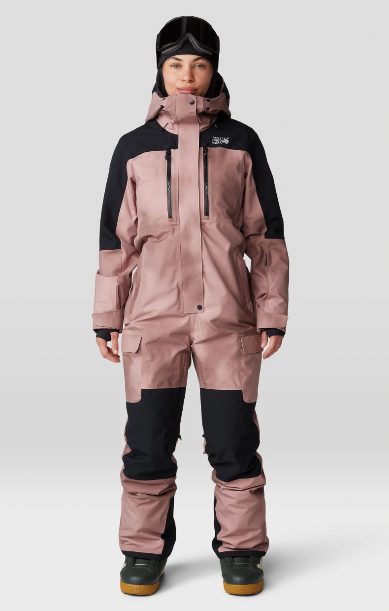 Mtn Hardwear Lds Powder Maven One Piece 207759, Color: Smoky Quartz, Size: M