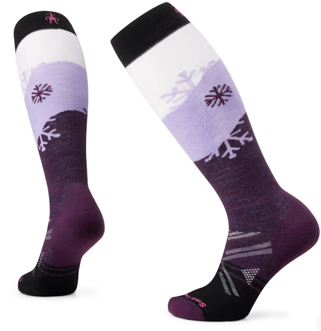 Smartwool Snowpocalyspe Ski Sock, Color: Purple Iris L90, Size: S