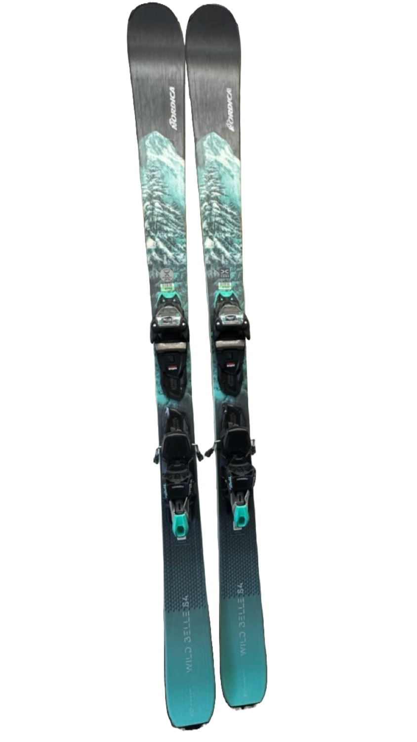 Nordica Wild Belle DC84 162cm Demo Ski w/TP11 Binding