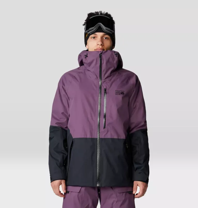 Mtn Hardware Mens Firefall Shell Jkt  207723, Color: Dusty Purple/Black, Size: S