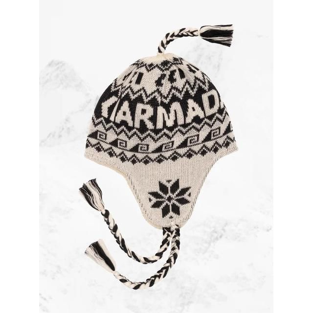 Armada Peruvian Beanie, Color: Black-Cream
