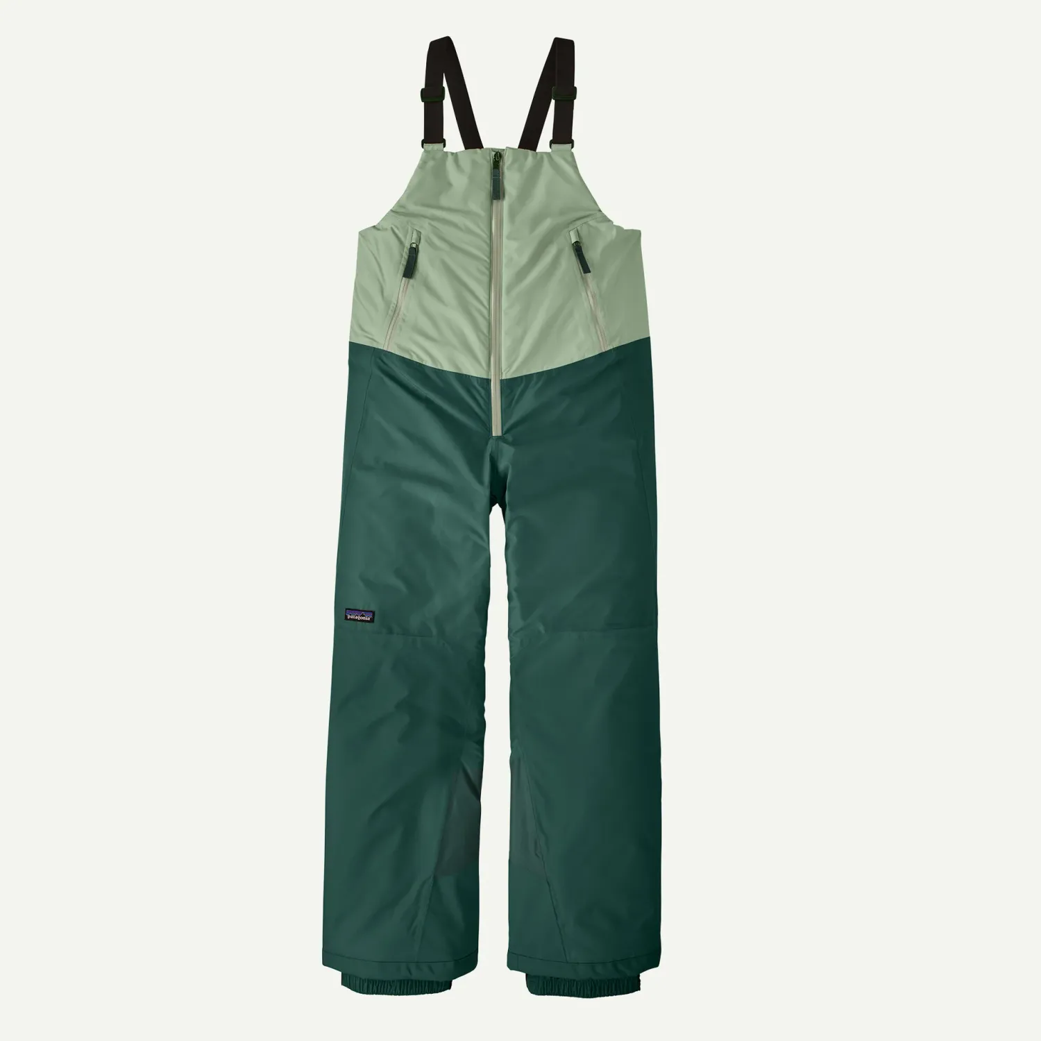 Patagonia Jr Powder Town Bibs 68565, Color: Ellewood Green, Size: S