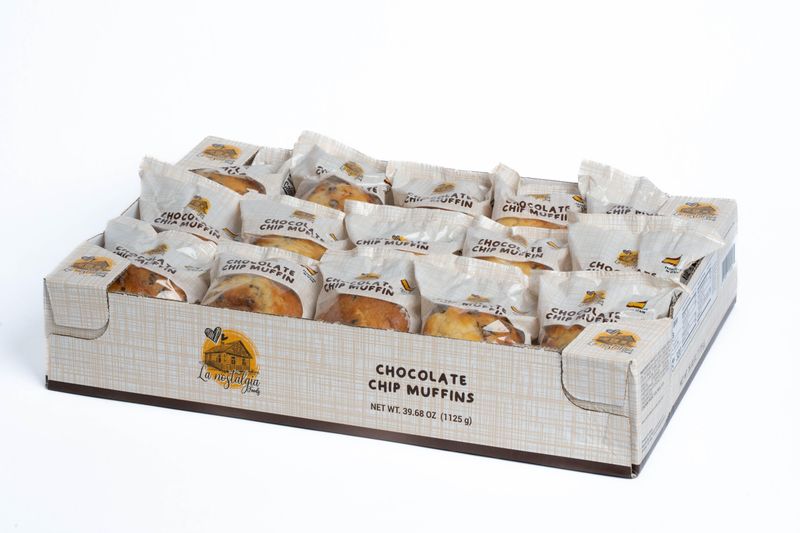 Spanish mini muffins with chocolate chips (family pack 15-Units)