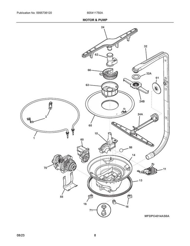 DISHWASHER LOWER SPRAY ARM 5304535549