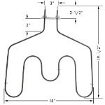 GE Bake Element 44T10011