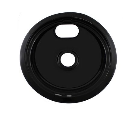 DRIP PAN 8&quot; PORCELAIN BLACK  DP0350