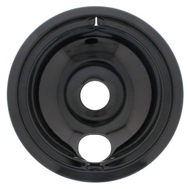 GE 8&quot; Porcelain drip pan WB31M19 Black
