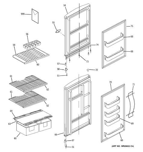 SHELF FRONT LARGE WR71X10877