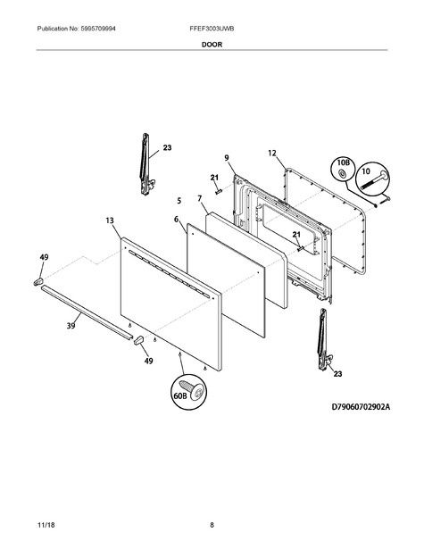 FRIGIDAIRE INSULATION OVEN DOOR 316236800