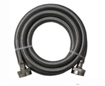 4' Stainless Steel Washer Fill Hoses, 3/8" 3804FFSS