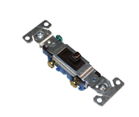 15 AMP BROWN SINGLE SWITCH 1301-7B-BOX