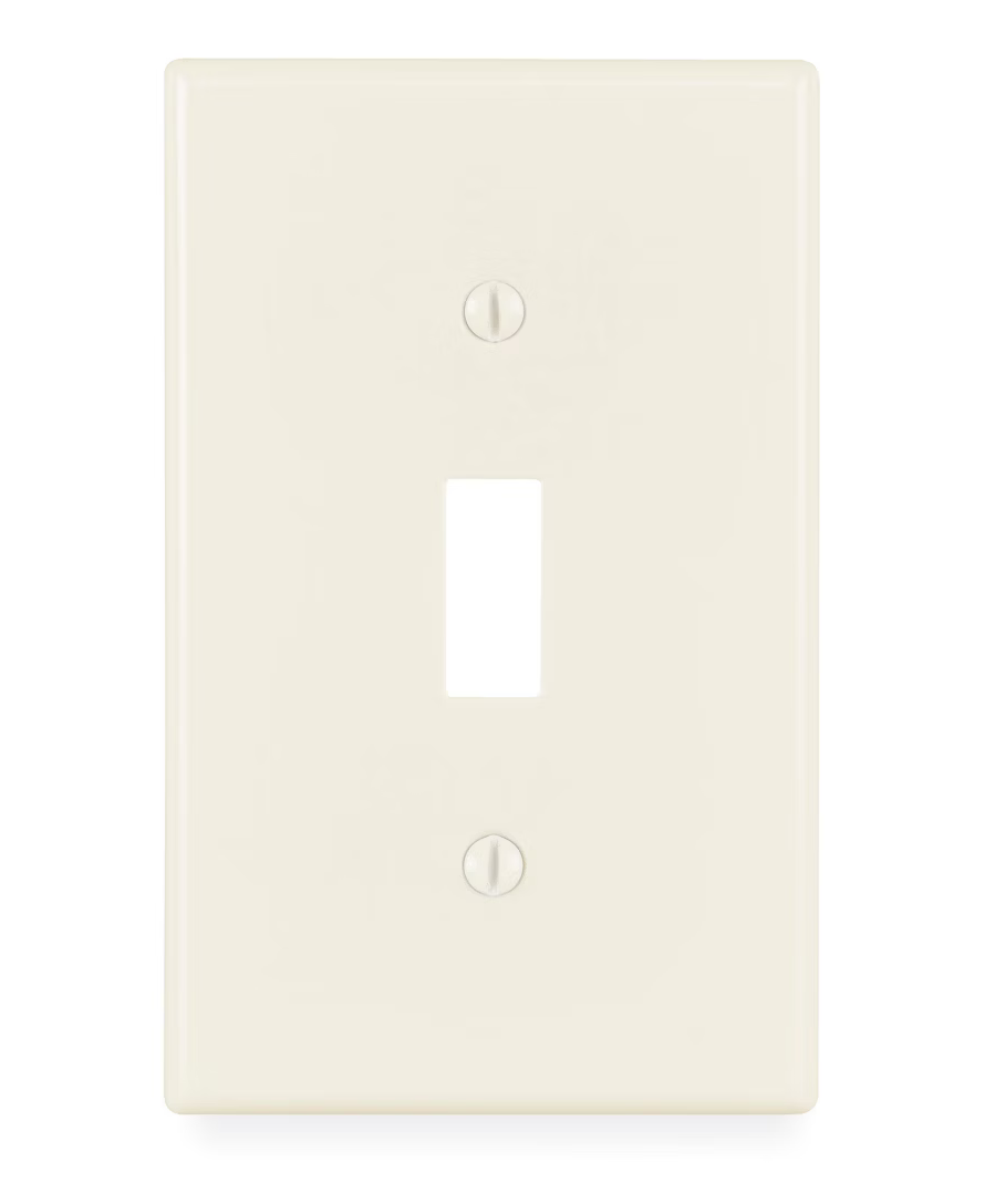 IVORY TOGGLE LIGHT SWITCH COVER PJ1V