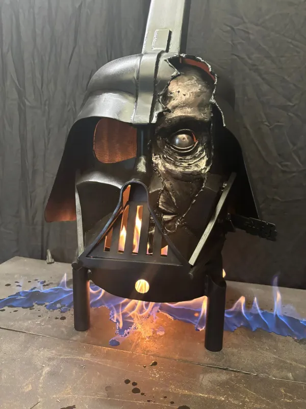 BATTLE DAMAGED VADER OUTDOOR WOOD BURNER