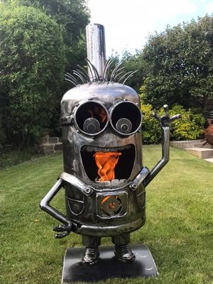 KEVIN THE MINION WOOD BURNER