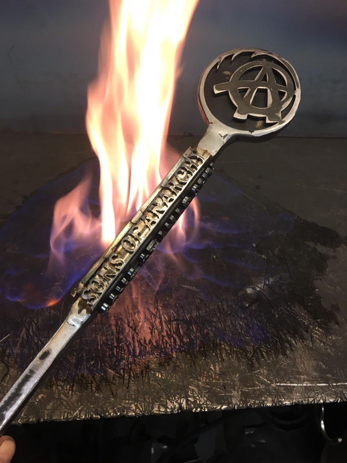 THE SONS OF ANARCHY THEMED FIRE STOKER