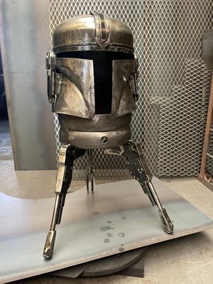 The Mandalorian Helmet Wood Burner