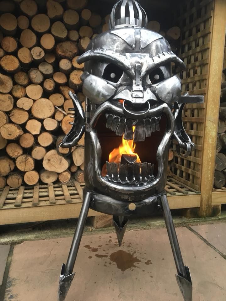The Tiki Face Wood Burner