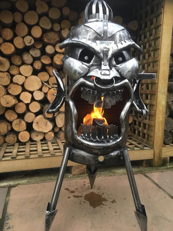 The Tiki Face Wood Burner