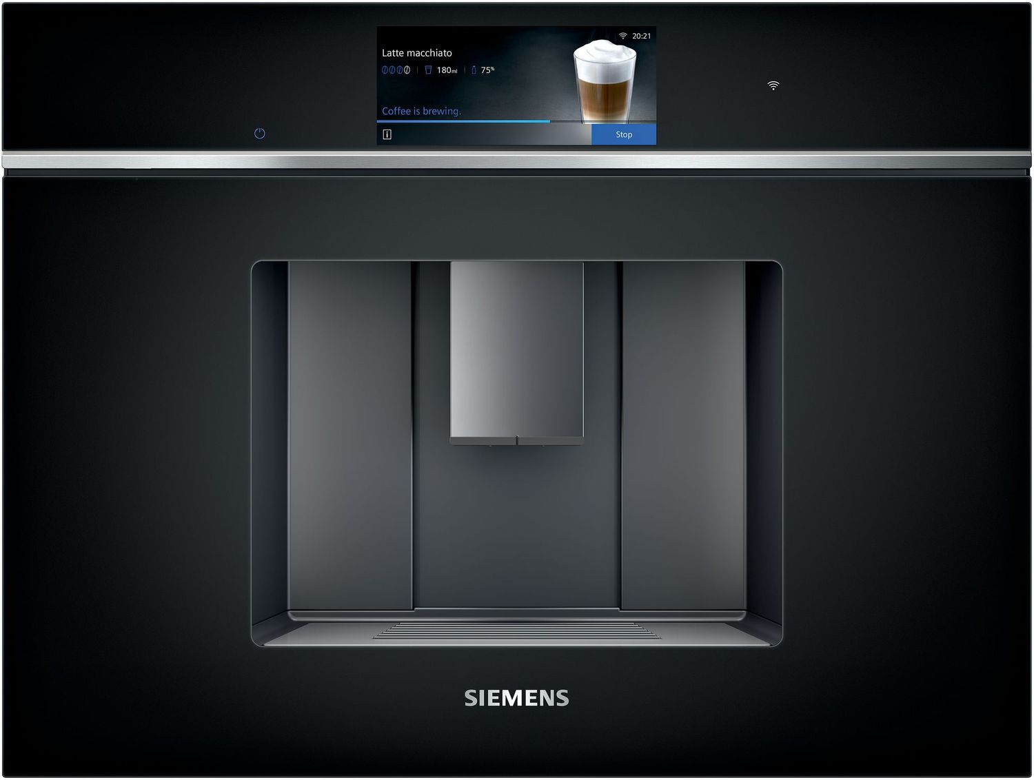 Cafetera integrada Siemens cristal negro CT718L1B0