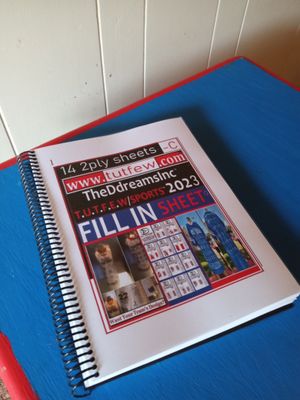 TheDdreamsInc&#39;s T.U.T.F.E.W./Sports Pre-Order Fill-in Book