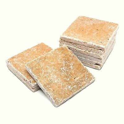 Noce Travertine Tile 15x15x2 cm (6"x6"x0.8") – Tumbled Finish