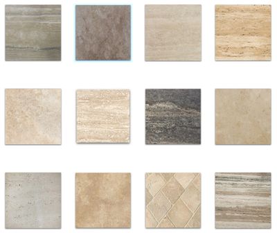 Travertine Tile Samples – Choose Size, Type, Cut, Finish and Surface Effect