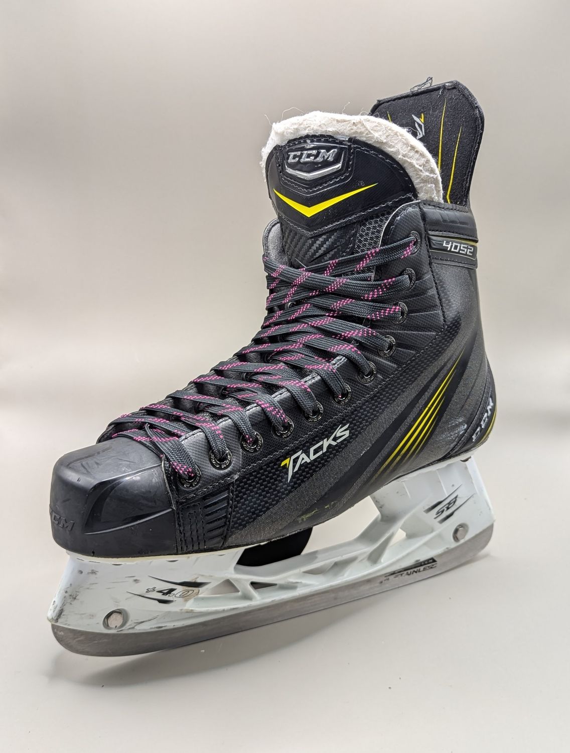 Black and Pink Waxed Laces