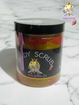 Turmeric and kojic body scrub